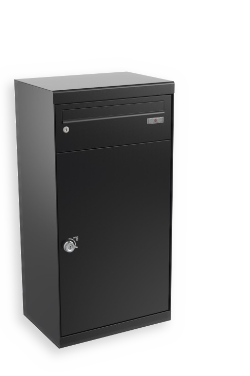RENZ QUBO XL (gerades Dach), Tiefschwarz