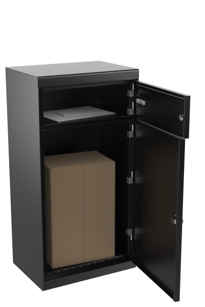 RENZ QUBO XL (gerades Dach), Tiefschwarz