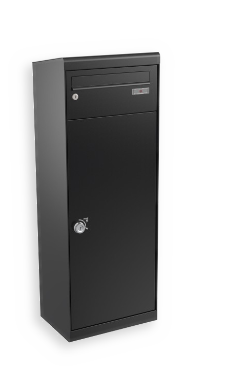 RENZ QUBO L (schräges Dach), Tiefschwarz