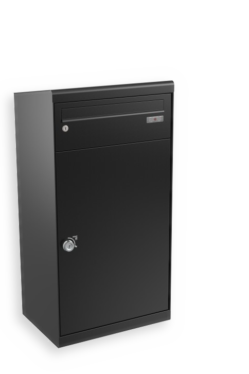 RENZ QUBO XL (schräges Dach), Tiefschwarz