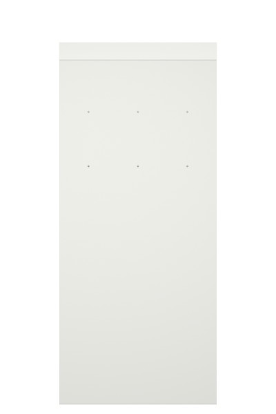 RENZ QUBO XL mit zwei Briefkästen (schräges Dach), Verkehrsweiß