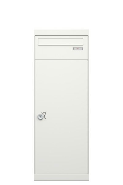RENZ QUBO L (gerades Dach, Entnahme von hinten), Verkehrsweiß