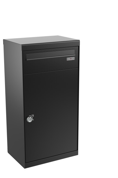 RENZ QUBO XL (gerades Dach, Entnahme von hinten), Tiefschwarz