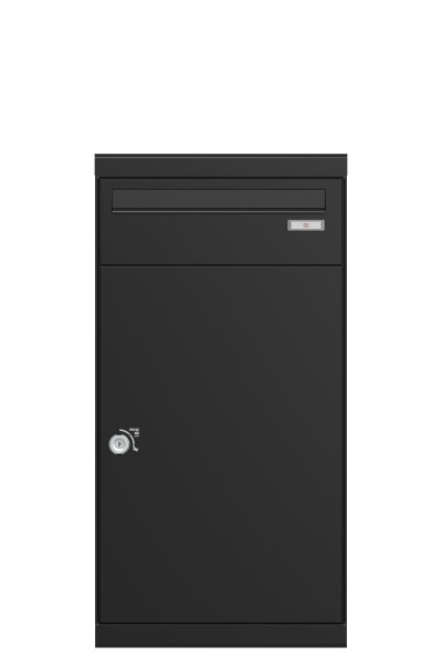 RENZ QUBO XL (gerades Dach, Entnahme von hinten), Tiefschwarz