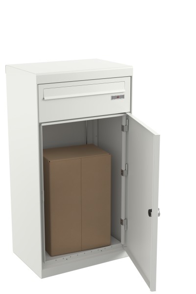 RENZ QUBO XL (gerades Dach, Entnahme von hinten), Verkehrsweiß