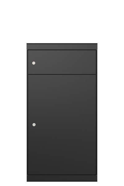 RENZ QUBO XL (gerades Dach, Entnahme von hinten), Tiefschwarz