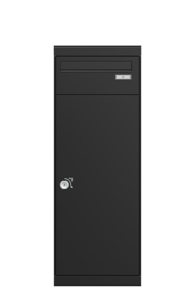 RENZ QUBO L (schräges Dach, Entnahme von hinten), Tiefschwarz