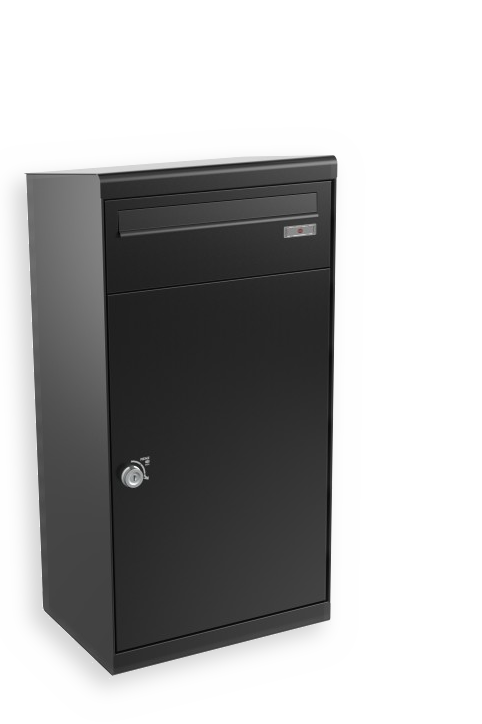 RENZ QUBO XL (schräges Dach, Entnahme von hinten), Tiefschwarz