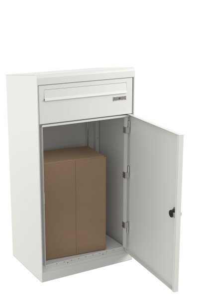 RENZ QUBO XL (schräges Dach, Entnahme von hinten), Verkehrsweiß