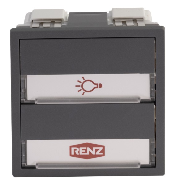Klingel- und Lichtmodul (1x Licht/1x Klingel) 3. Generation Basaltgrau