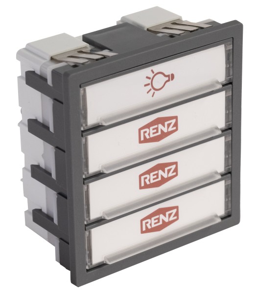 Klingel- und Lichtmodul (1x Licht/3x Klingel) 3. Generation Basaltgrau
