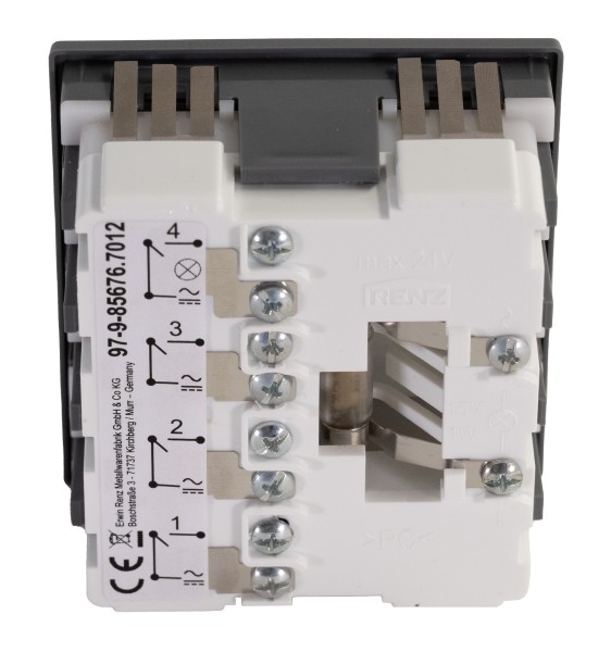 Klingel- und Lichtmodul (1x Licht/3x Klingel) 3. Generation Basaltgrau