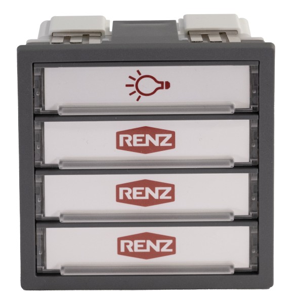 Klingel- und Lichtmodul (1x Licht/3x Klingel) 3. Generation Basaltgrau