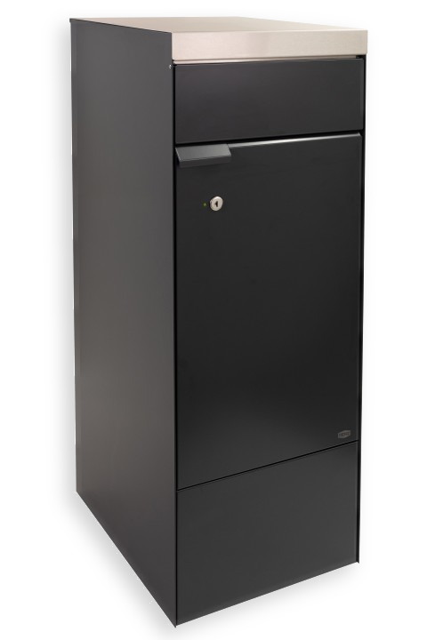 RENZ Skyline Paketbriefkasten Royal Anthrazitgrau (mit Namensschild)