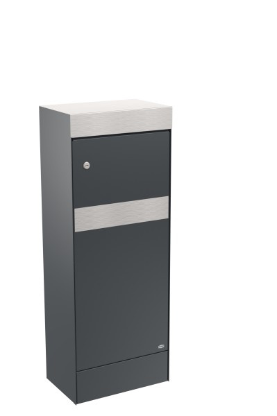 RENZ Skyline Paketkasten Cliff Anthrazitgrau (mit Namensschild)