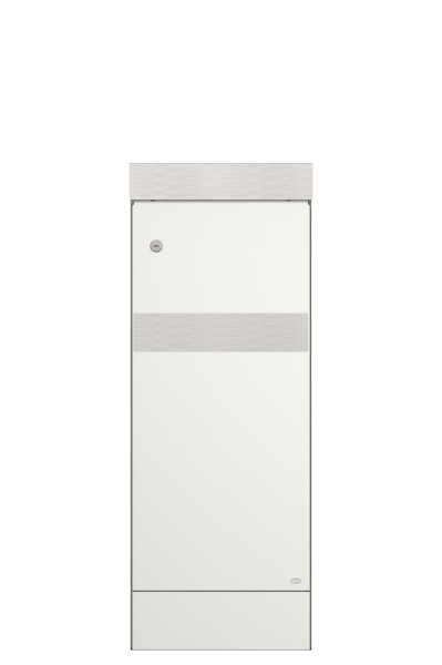 RENZ Skyline Paketkasten Cliff Weiß (mit Namensschild)