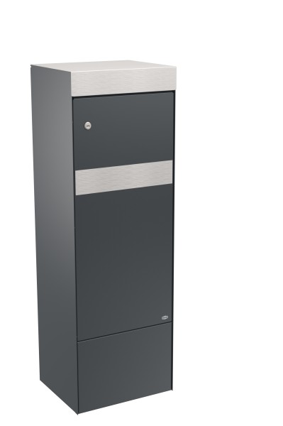 RENZ Skyline Paketkasten Edge Anthrazitgrau (mit Namensschild)