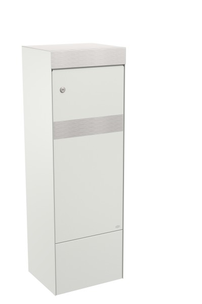 RENZ Skyline Paketkasten Edge Weiß (mit Namensschild)