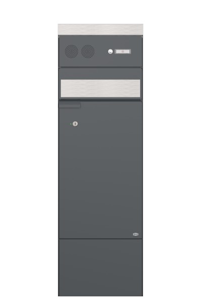 RENZ Skyline Brief-& Paketkasten Empire Anthrazitgrau (mit Namensschild)