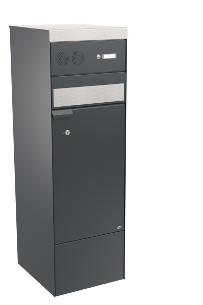 RENZ Skyline Brief-& Paketkasten Empire Anthrazitgrau (mit Namensschild)