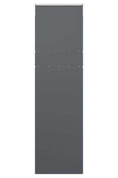 RENZ Skyline Briefkasten Stele Sky Anthrazitgrau (mit Namensschild)