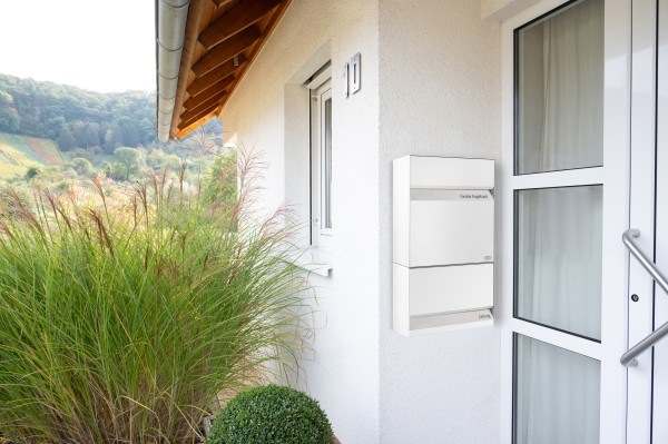 Erweiterung Zeitungsfach Briefkasten Erwin mit Edelstahlschild