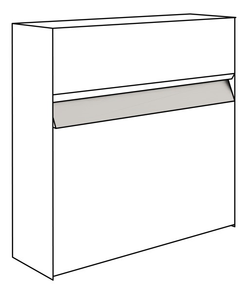 RENZ Edelstahl Namensschild (schmal)