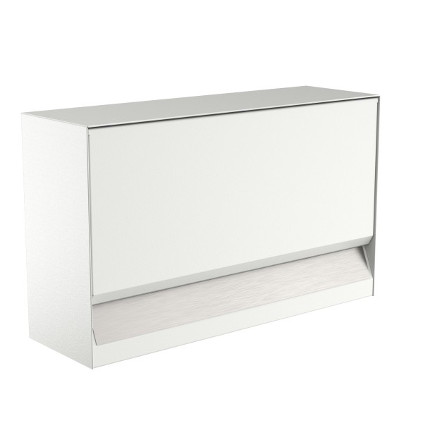 Erweiterung Zeitungsfach Briefkasten Erwin mit Edelstahlschild