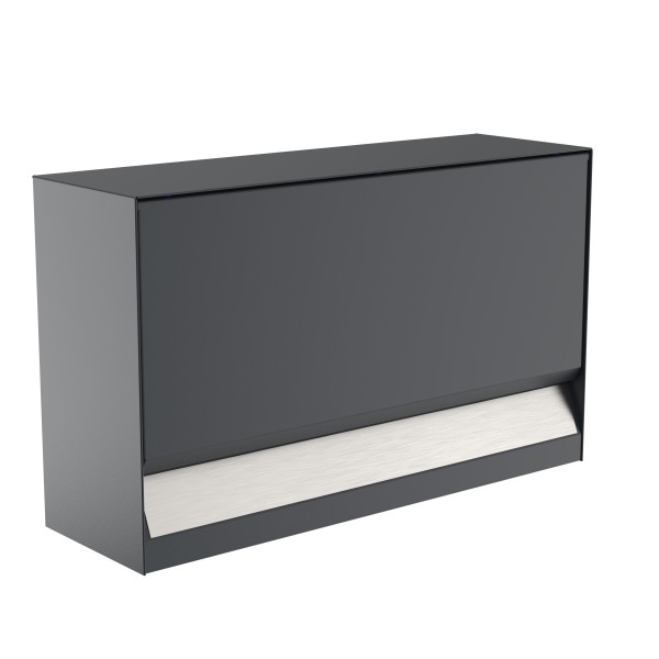 Erweiterung Zeitungsfach Briefkasten Erwin mit Edelstahlschild