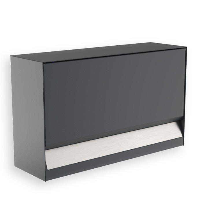 Erweiterung Zeitungsfach Briefkasten Erwin mit Edelstahlschild