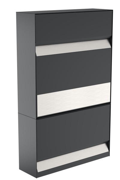 Erweiterung Zeitungsfach Briefkasten Erwin mit Edelstahlschild