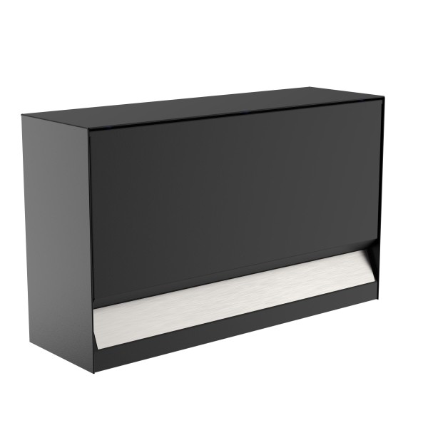 Erweiterung Zeitungsfach Briefkasten Erwin mit Edelstahlschild