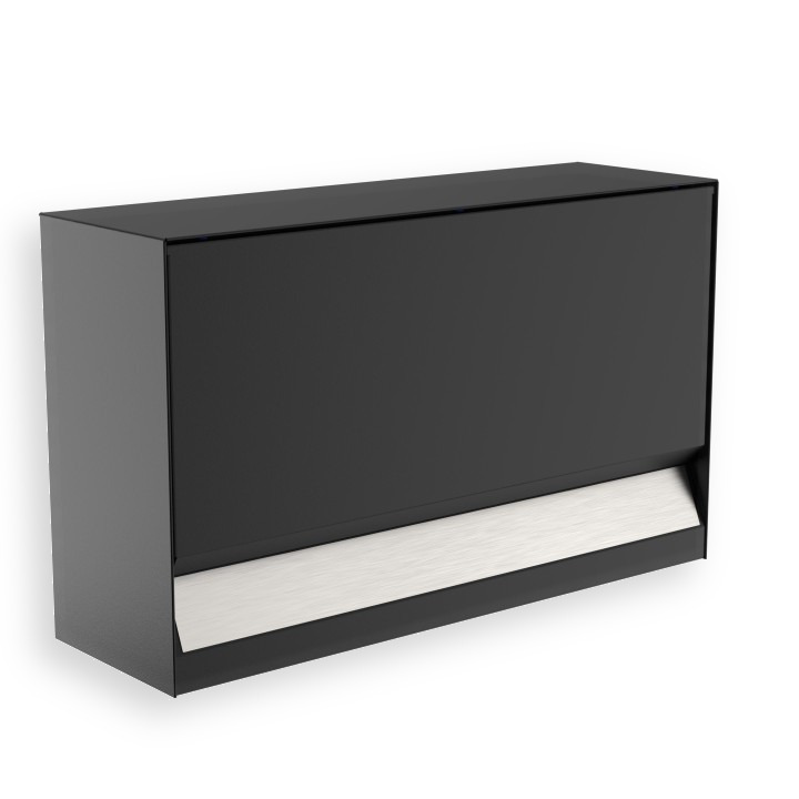 Erweiterung Zeitungsfach Briefkasten Erwin mit Edelstahlschild